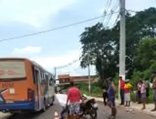 Motociclista perde o pé durante acidente em Várzea Grande